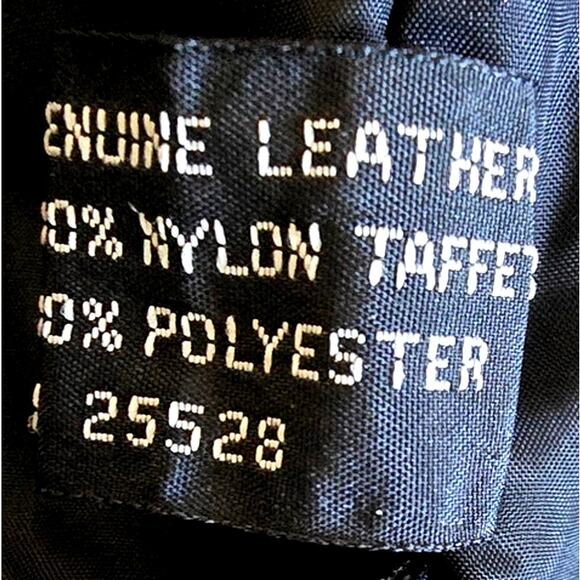 Marco Serafino Insulated Bomber Jacket Black Soft Leather Zippered Coat Men's 1X - Picture 8 of 8